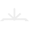 Ekena Millwork Vanguard Architectural Grade PVC Gable Bracket, 72"W x 33"H x 2"D x 4"F, 11/12 Pitch GBP072X33X0204VAN00 - alternate 3